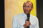 Ganesh Nana told city leaders at yesterday's State of the City Breakfast not to ``get lost on the bottom line'' when planning Tauranga's future. Photo/John Borren.
Ganesh Nana told city leaders at yesterday's State of the City Breakfast not to ``get lost on the bottom line'' when planning Tauranga's future. Photo/John Borren.