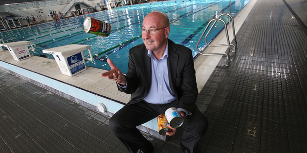 Bay Lesiure and Events CEO Gary Dawson.They are getting behind the foodbank appeal and giving a can for every person who goes to the pools on Dec 4. Photo: Joel Ford