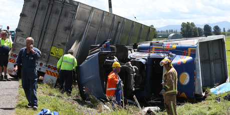 Police are warning people to pay attention on the roads ahead of the holiday season after yesterday's crash. Photo/Joel Ford.