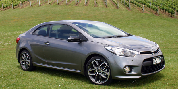 The Cerato Koup is Kia's first turbocharged petrol production car to be sold in New Zealand.