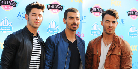 Joe Jonas (center) of the Jonas Brothers recorded a reply track to Taylor Swift's 'Forever and Always'. Photo / AP