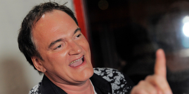 Director Quentin Tarantino was bitten on the nipple in a fight. Photo / AP