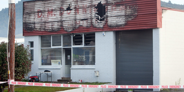 The scene of the Riri St fire