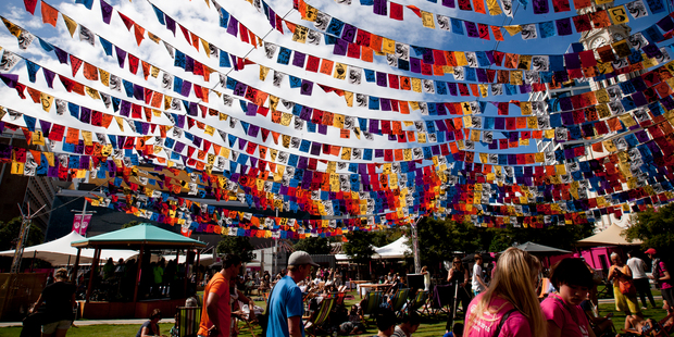 Fly Me Up to Where You Are-Dream Flag Making Workshop part of the Auckland Arts Festival. Photo / Dean Purcell