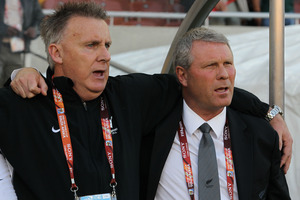Brian Turner (left) and Ricki Herbert. Photo / Brett Phibbs
