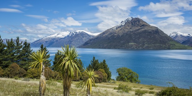 The view across Lake Wakatipu from the 45ha Homestead Bay site.