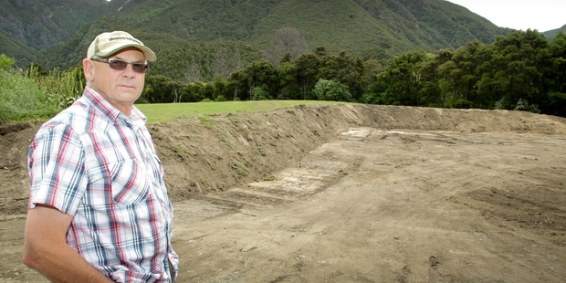 Gordon Anderson stands at the Kuripapango site where a new car park and a helicopter pad are being developed, blocking off the historic free camp grounds. Photo/Warren Buckland.