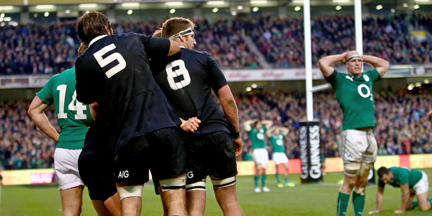 In the lead-up to the final All Blacks' try was handled 33 times, including 24 passes, along with the setting and winning of 11 rucks. Photo / Getty Images