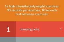 7 minute workout app.
Photo / iTunes