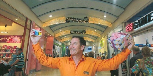 HAPPY: Bayfair Shopping Centre manager Steve Ellingford is anticipating improved Christmas trading after a good start to the shopping season.