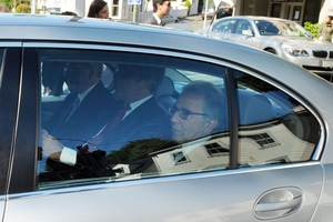 Warner Bros executives arrived in style to pressure New Zealand in 2010; now the TPP is trying to apply the same pressure. Photo / NZPA