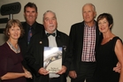 Jenny and Derek Beard (left), book author Barry Leabourn, and Mike and Ann Wright at the launch of Barry's history of Bay of Plenty cricket Caught Wright Bowled Beard. Photo/Katie Cox. Jenny and Derek Beard (left), book author Barry Leabourn, and Mike and Ann Wright at the launch of Barry's history of Bay of Plenty cricket Caught Wright Bowled Beard. Photo/Katie Cox.