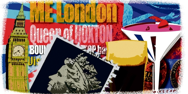 A number of new open-air skyline bars have recently opened across London. Illustration / Rod Emmerson