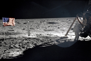 Neil Armstrong walks on the moon - or is it Nevada?