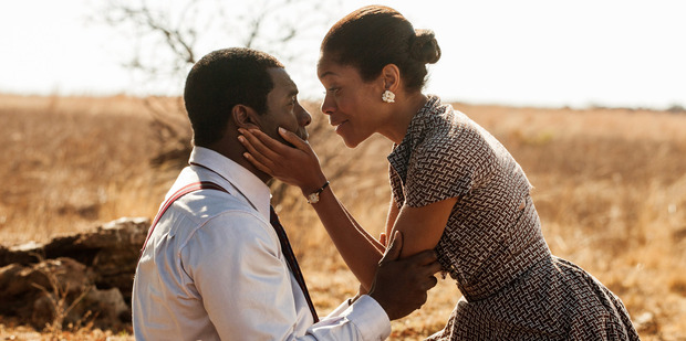 Idris Elba as Nelson Mandela and Naomie Harris as Winnie Mandela in a scene from Mandela: Long walk to Freedom.