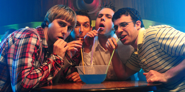 The gang from The Inbetweeners are going on holiday.
