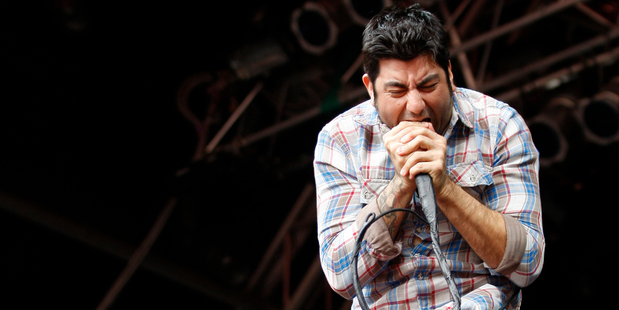 Deftones Chino Moreno performs at the Big Day Out 2011. Photo / Richard Robinson