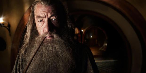 Ian McKellen as Gandalf in The Hobbit.