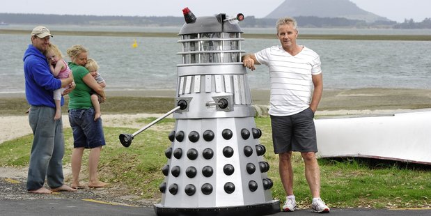 Omokoroa man Dave Logan has built his own dalek.