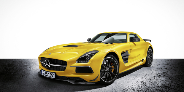 The Mercedes-Benz SLS AMG Coupé Black Series has just won sportscar of the year.