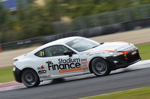 Tom Alexander leads the way in a Toyota GT86. Picture / Bruce Jenkins