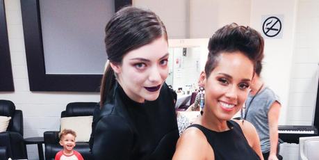 Lorde and Alicia Keys at Arias.