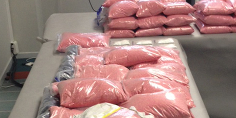 Methamphetamine crystals and precursor drug ContacNT or pseudoephedrine seized by Auckland police.