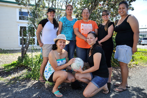 Teammates helped Simone Neilson (front, right) to give up tobacco. Photo / APN