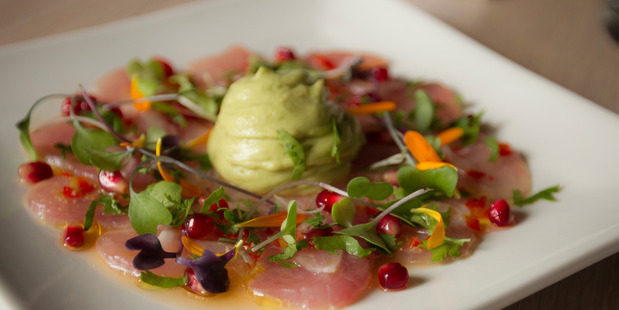 The kingfish at Banque was a lovely texture but the room's lack of ambience inhibited enjoyment of it. Photo / Michael Craig