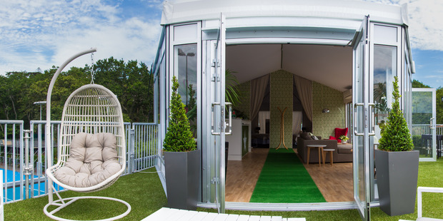 The Heineken two-bedroom rooftop apartment in Parnell is a tennis fan's dream-come-true. Photo / Ben Crawford
