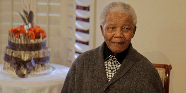 Former South African President Nelson Mandela as he celebrates his 94th birthday in July 2012. Photo / file