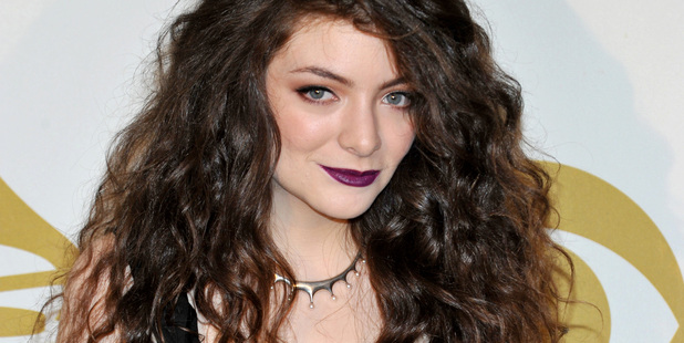 Lorde poses backstage at the Grammy Nominations Concert Live! in Los Angeles. Photo / AP