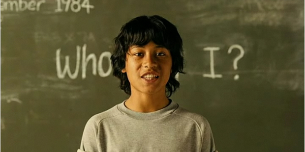 James Rolleston in the film 'Boy' by New Zealand director Taika Waititi.