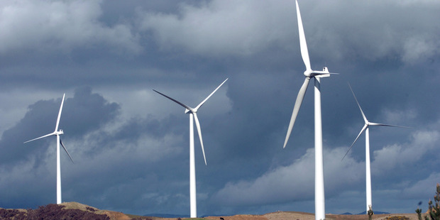 Meridian Energy Te Apiti Wind Farm on the Ruahine Ranges.