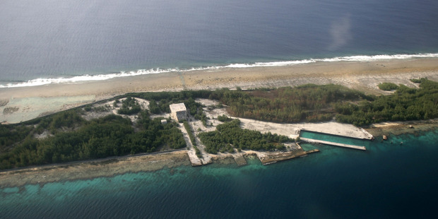 Atolls are formed as sea level rises around volcanic islands. Photo / NZPA
