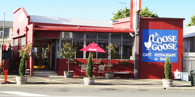 The Loose Goose cafe has seating for about 60 people inside and 25 seats in the courtyard.
