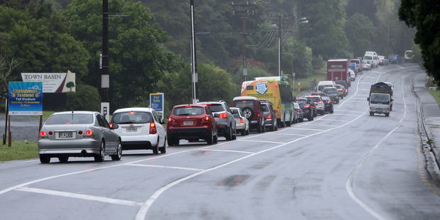 Roadworks caused terrible traffic this week. Photo/Michael Cunningham.