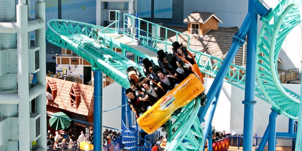 The sprawling Mall of America includes 350 stores - and a roller coaster!