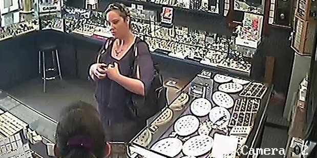 The CCTV shot shows the woman the police are seeking.