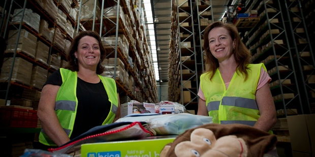Heidi Riley (left), and Louisa Currie, founders of baby products retailer Belly Beyond, have taken part in Cyber Monday for three years. Photo / Sarah Ivey