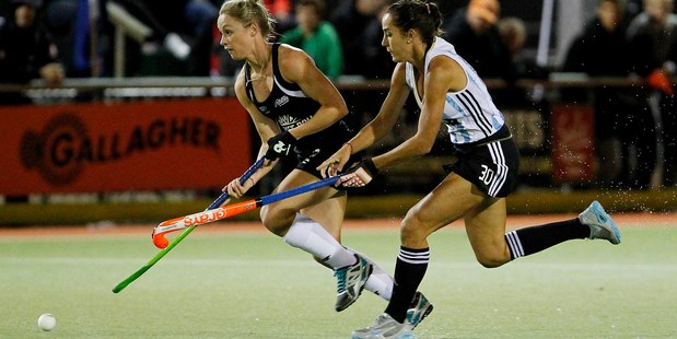 Anita Punt scored for New Zealand. Photo / Christine Cornege.