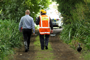 Fire investigators are working to discover how a person died in a tent fire near Marton. Photo / Stuart Munro