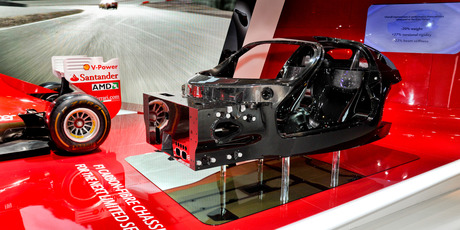 Ferrari's big reveal of its Enzo successor in Paris last year showed only the carbon fibre tub and chassis - but explained why it will weigh under 1300kg and do 370km/h. Photo / Supplied