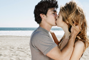 DNA lingers in a partner's mouth for at least an hour after kissing.Photo / Thinkstock