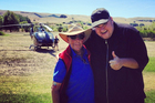 Kim Dotcom meets Paul Holmes.  Photo / Twitter/Instagram