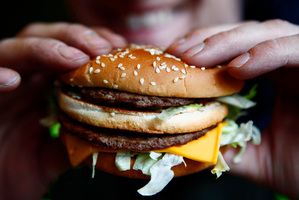 The men demanded the guard drive them to McDonalds Family Restaurant in New Plymouth for a feed and take them home again. Photo / NZH