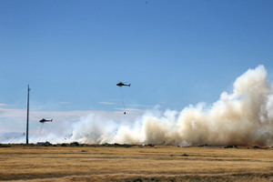 Fire officials say it's stupid to resume firing at West Melton with the fire risk still high. Photo / APN