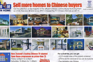Homeowners are urged to target Chinese buyers in the North Shore edition of Property Press . Photo / Supplied