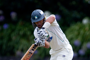 Ross Taylor of the Stags batting during the Plunket Shield match today. Photo / Sarah Ivey