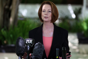 Julia Gillard has a wafer-thin majority. Photo / AP